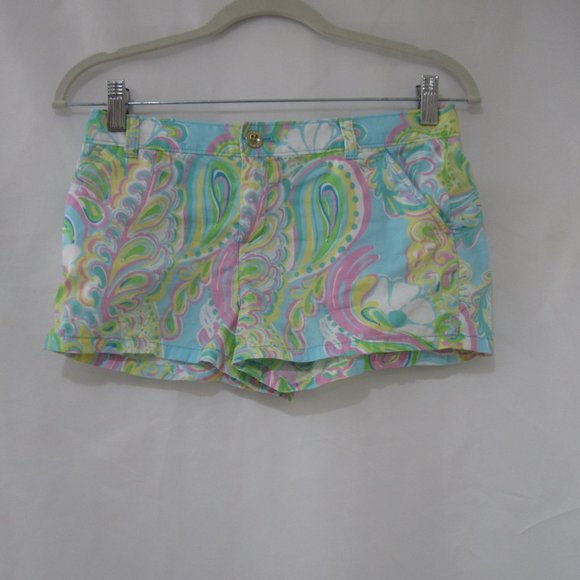 Lilly Pulitzer 14 Mini Callahan Shorts Shorely - Picture 1 of 8